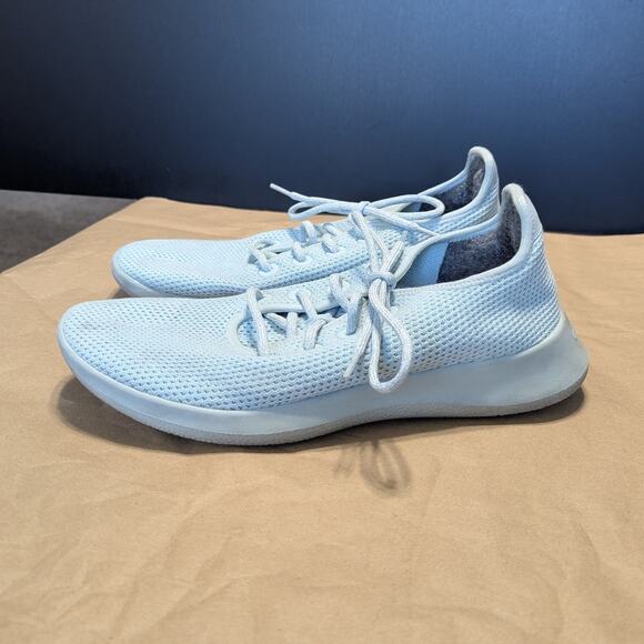 Allbirds Tree Runners Sneakers Wool Clarity Baby Blue Mens 10 Loungewear Comfort